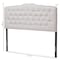 Baxton Studio Lucy Modern Greyish Beige Queen Size Headboard 135-7276 - alternate 3